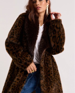 Wild Coleen Manteaux Brown Παλτό