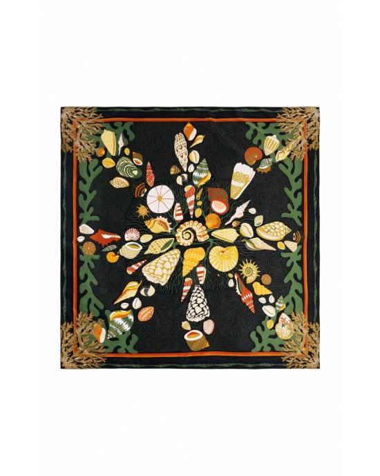 Wild Coral Black Medium Μαντήλι