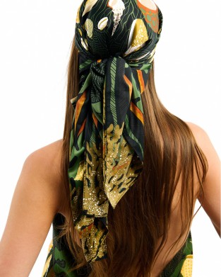 Wild Coral Black Medium Μαντήλι