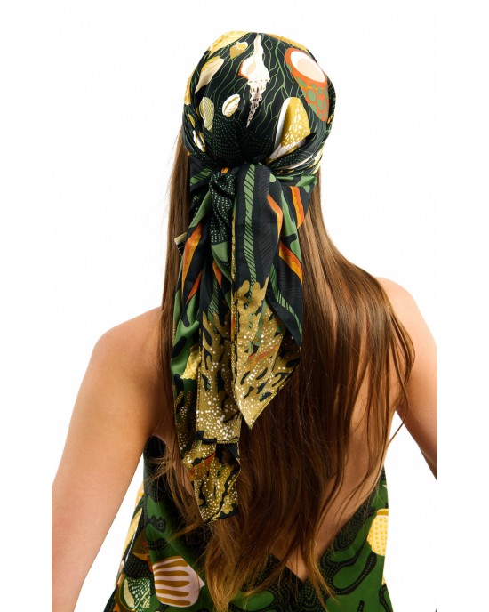 Wild Coral Black Medium Μαντήλι