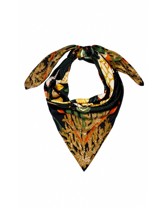 Wild Coral Black Medium Μαντήλι