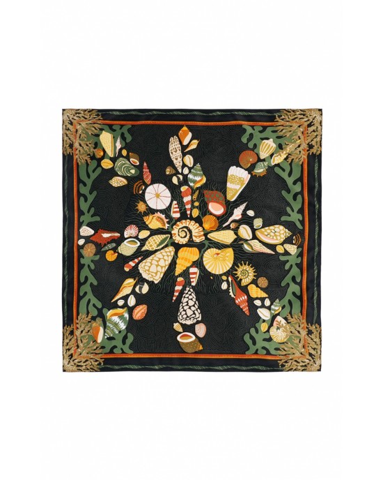 Wild Coral Black Mini Μαντήλι