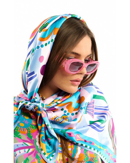 Wild Enchantered Blue Medium Μαντήλι