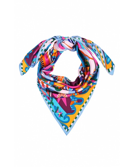 Wild Enchantered Blue Medium Μαντήλι