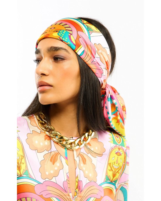 Wild Enchantered Pink Medium Μαντήλι