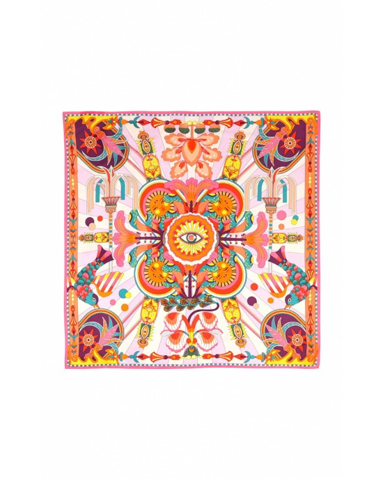 Wild Enchantered Pink Medium Μαντήλι