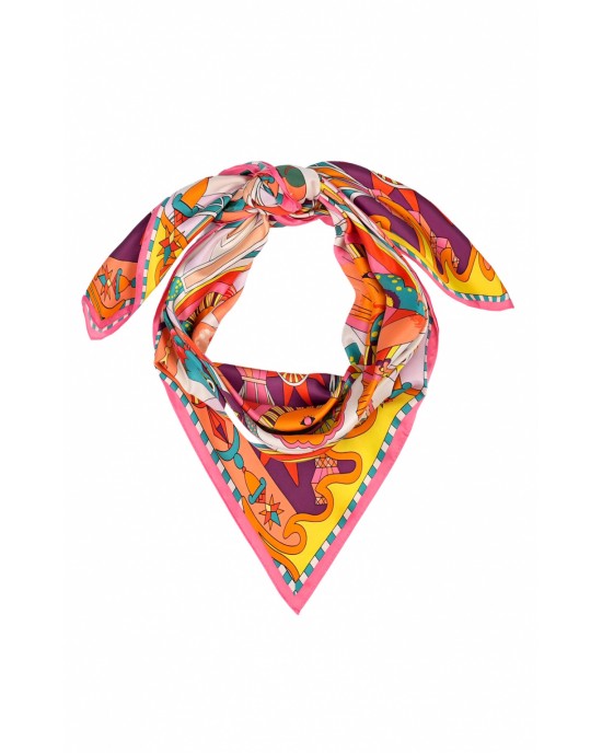 Wild Enchantered Pink Medium Μαντήλι