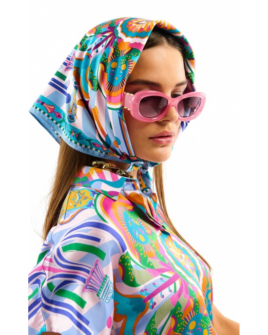 Wild Enchantered Blue Mini Μαντήλι