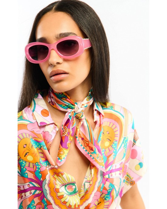 Wild Enchantered Pink Mini Μαντήλι