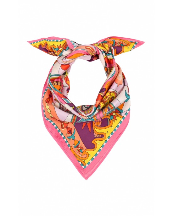 Wild Enchantered Pink Mini Μαντήλι