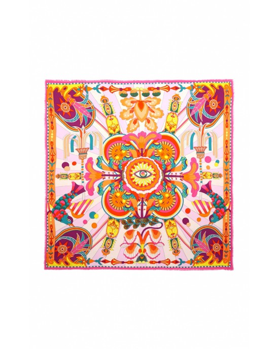 Wild Enchantered Pink Big Μαντήλι