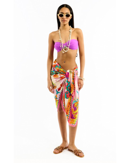 Wild Enchantered Pink Big Μαντήλι