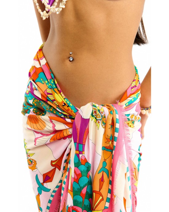 Wild Enchantered Pink Big Μαντήλι