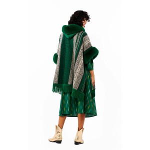 Wild Felipe Poncho Green Παλτό
