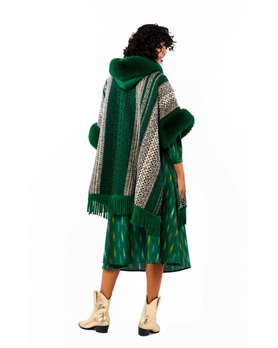 Wild Felipe Poncho Green Παλτό