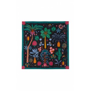 Wild Paris Herborium Black Mini Μαντήλι