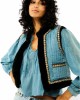 Wild Isco Blue Bolero Γιλέκο