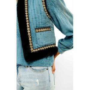 Wild Isco Blue Bolero Γιλέκο Wild Isco Blue Bolero Γιλέκο