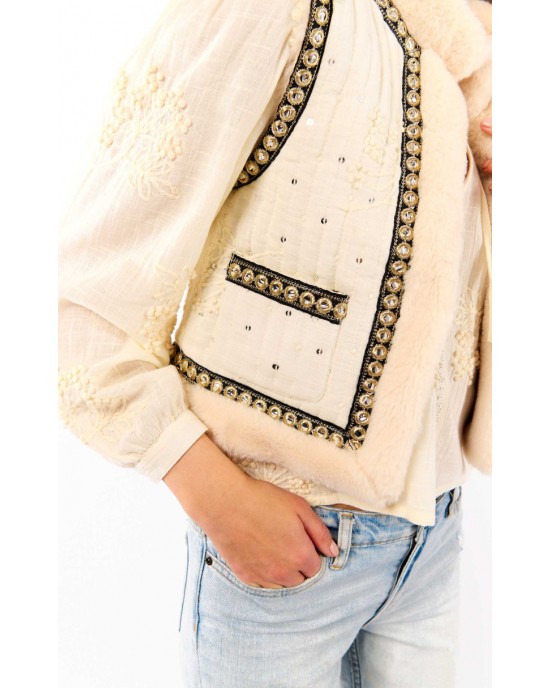 Wild Isco Bollero White Γιλέκο