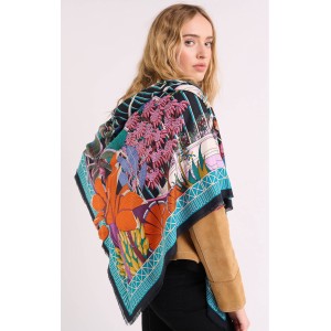 Wild Jardin D’Hiver Black Big Μαντήλι