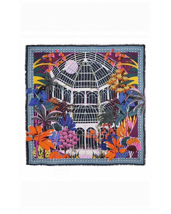 Wild Jardin D’Hiver Black Big Μαντήλι