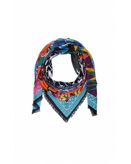 Wild Jardin D’Hiver Black Big Μαντήλι