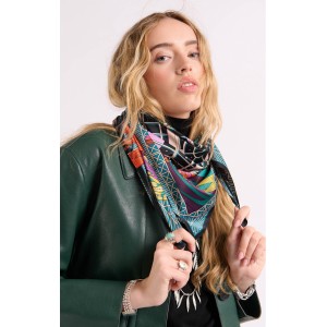 Wild Jardin D’Hiver Black Medium Μαντήλι