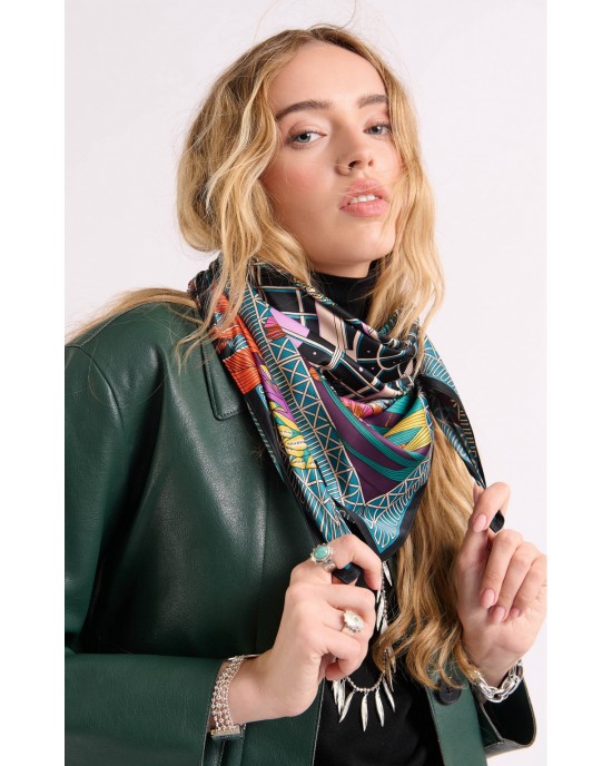 Wild Jardin D’Hiver Black Medium Μαντήλι