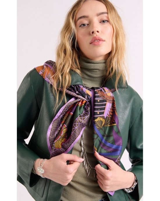 Wild Jardin D’Hiver Violet Medium Μαντήλι