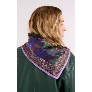 Wild Jardin D’Hiver Violet Medium Μαντήλι