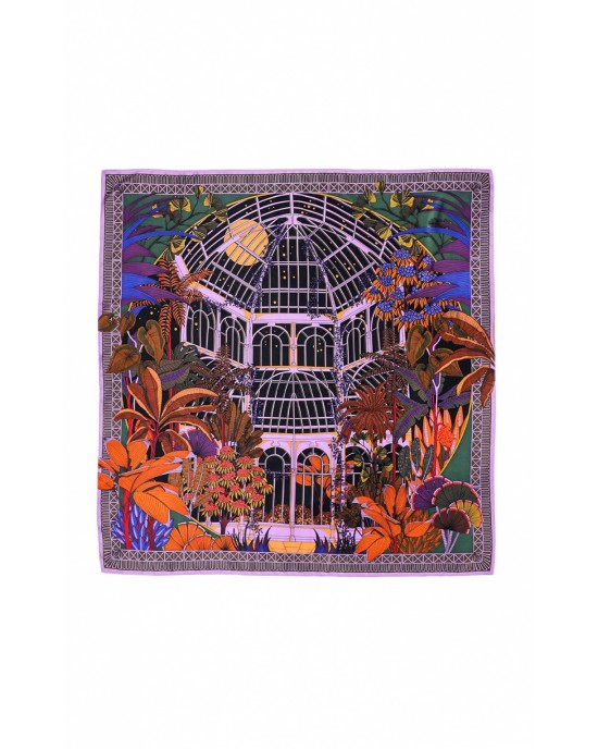 Wild Jardin D’Hiver Violet Medium Μαντήλι