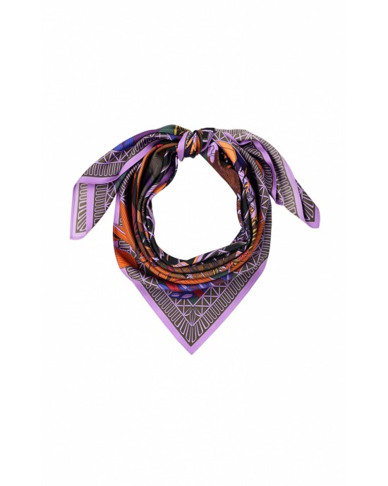 Wild Jardin D’Hiver Violet Medium Μαντήλι