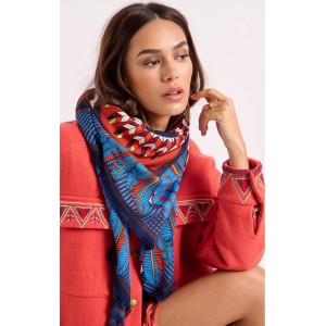 Wild Machu Pichu Blue Big Μαντήλι