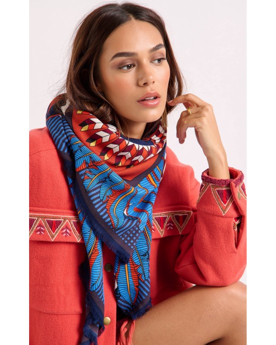 Wild Machu Pichu Blue Big Μαντήλι