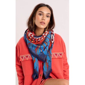 Wild Machu Pichu Blue Big Μαντήλι