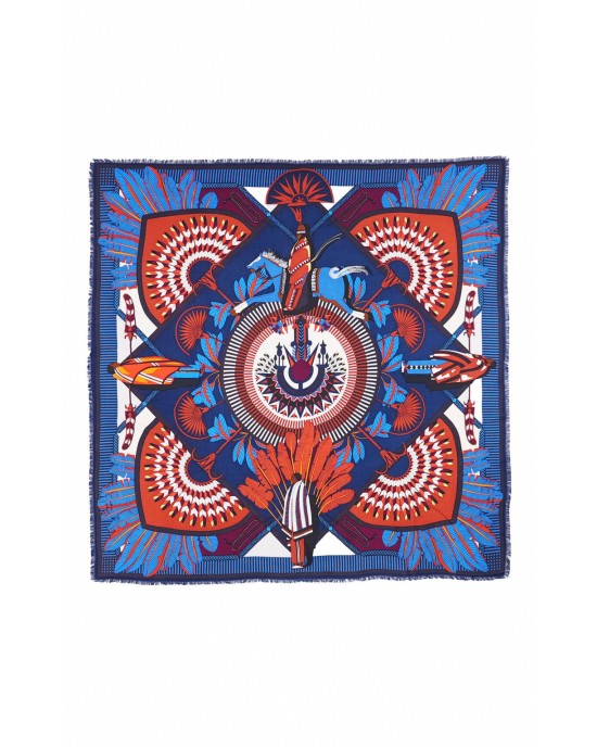 Wild Machu Pichu Blue Big Μαντήλι