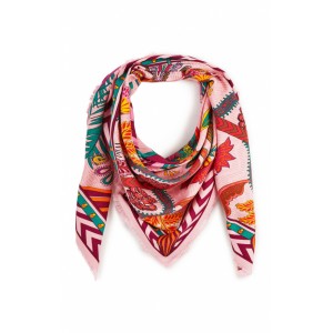 Wild Paris Magic India Pink Big Μαντήλι