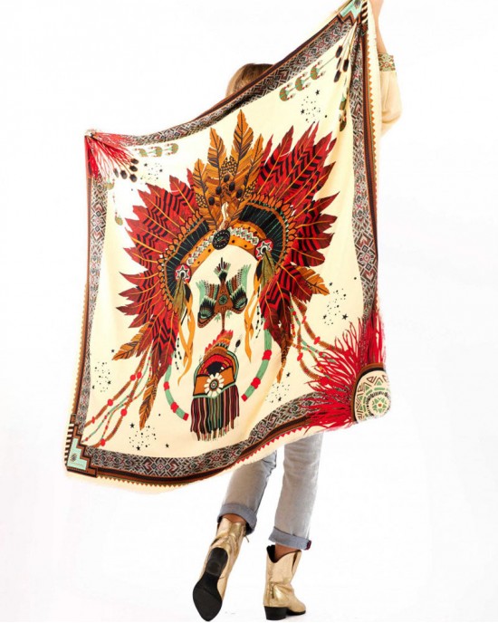 Wild Nouveau Grand Beige Μαντήλι Wild Nouveau Grand Beige Μαντήλι