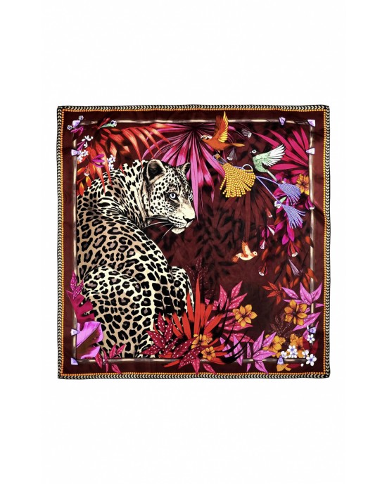 Wild Panthere Pink Big Μαντήλι