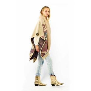 Wild Percy Poncho Beige Παλτό