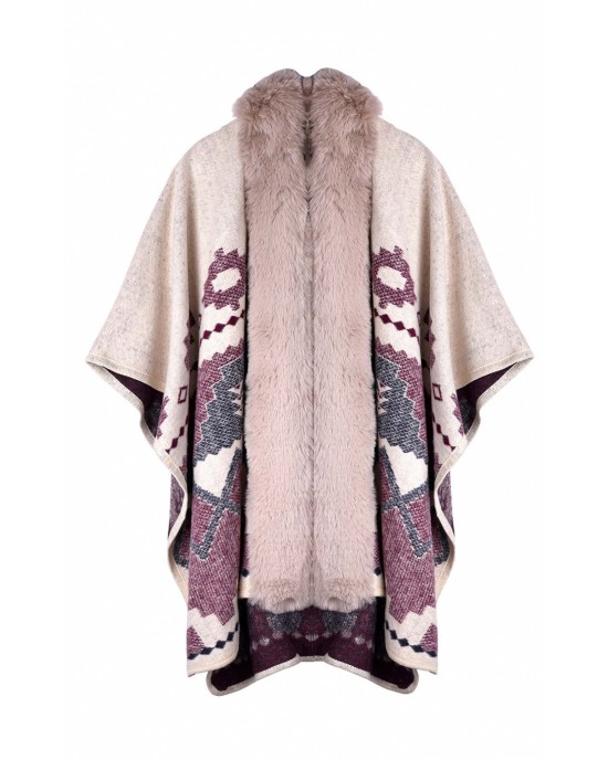 Wild Percy Poncho Beige Παλτό