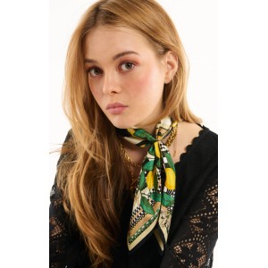 Wild Paris Sicily Black Mini Μαντήλι