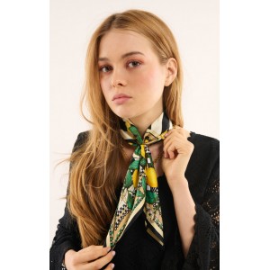 Wild Paris Sicily Black Mini Μαντήλι