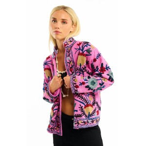 Wild Tiger Veste Pink Τζάκετ