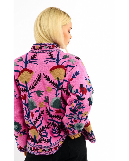 Wild Tiger Veste Pink Τζάκετ