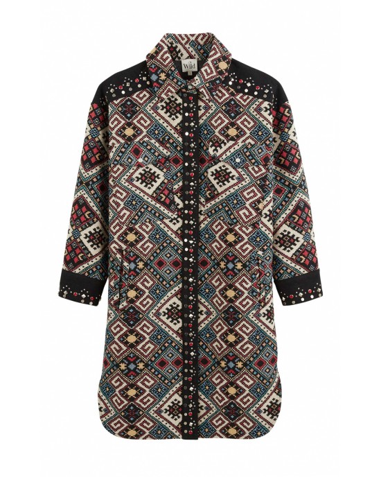 Wild Zorra Manteau Multicolor Παλτό