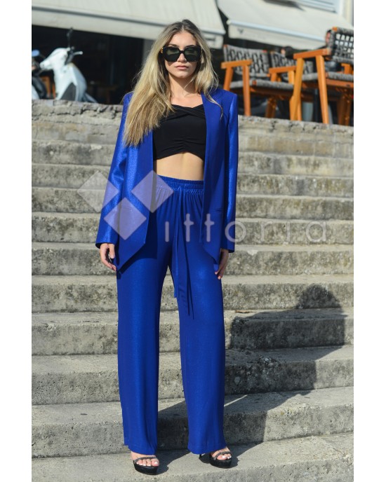 Zoya Metallic Shimmer Blue Roua Παντελόνι