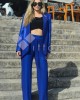 Zoya Metallic Shimmer Blue Roua Παντελόνι