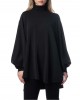 Zoya Turtleneck Black Oversized Μπλούζα