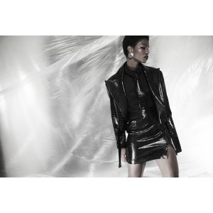 Zoya See Through Longsleeve Comfort Fit Black Πουκάμισο